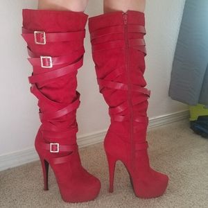 Hot red heels